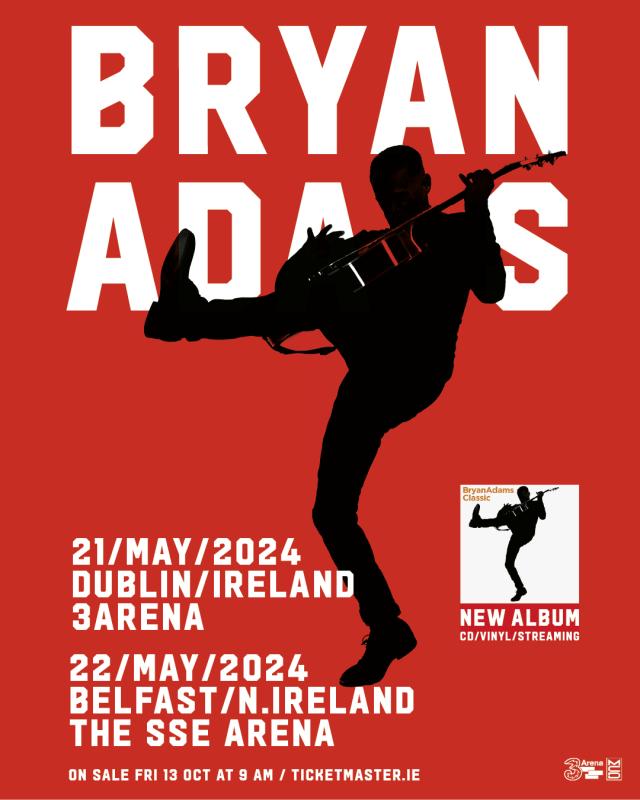 Bryan Announces Ireland Shows In May 2024