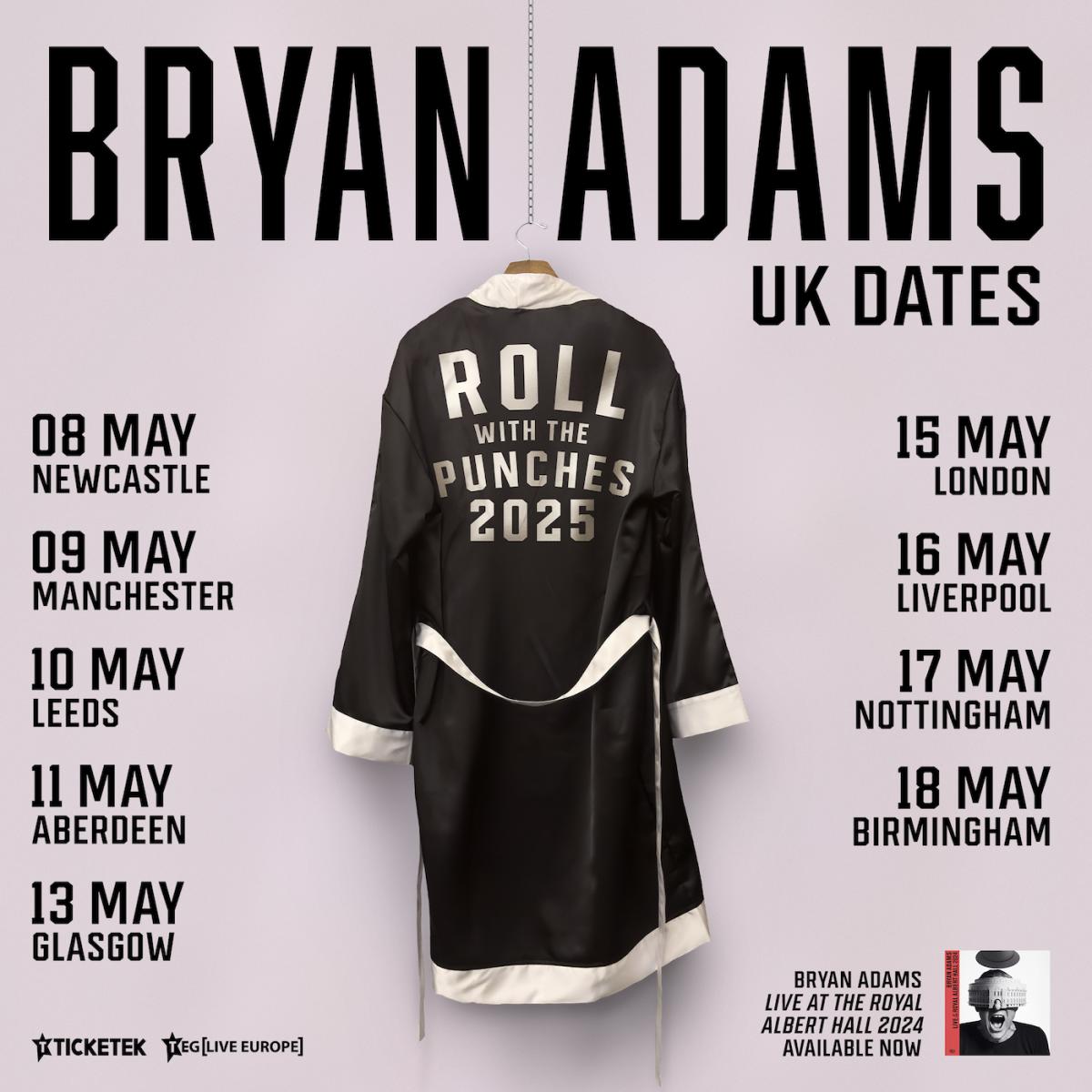 UK & IRELAND 2025: ROLL WITH THE PUNCHES TOUR